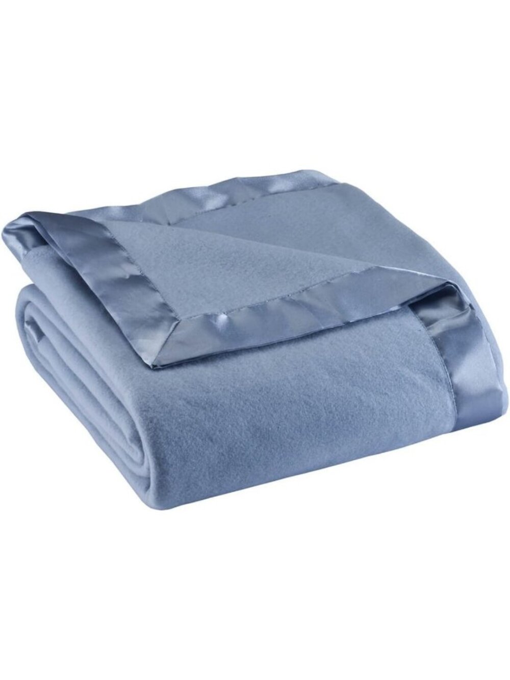 Luxurious Satin-Trimmed Fleece Blanket, Soft & Lightweight for Cozy Comfort